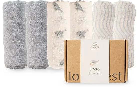 Love Nest Love Nest Ocean Hydrofiele Doeken